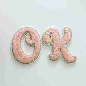 Embroidered Letter Patches