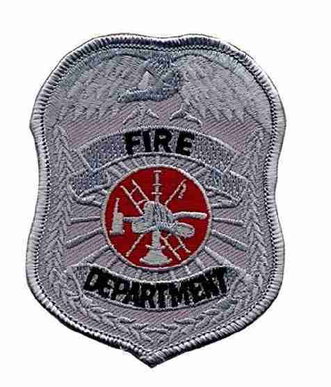 Grey FIRE Department Patches