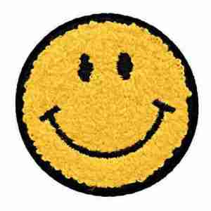 SMILEY CHENILLE PATCHES