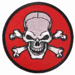 skull velcro patch