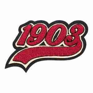 year chenille patches