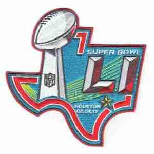 2017 NFL Super Bowl LI 51 Media Patch