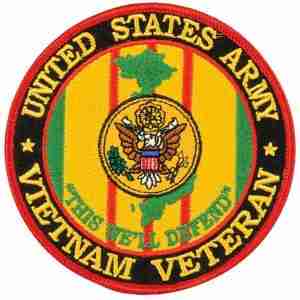 Army Veteran Vietnam Patch