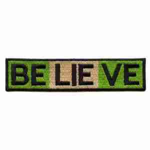 BeLIEve God Of Mischief Marvel Patch