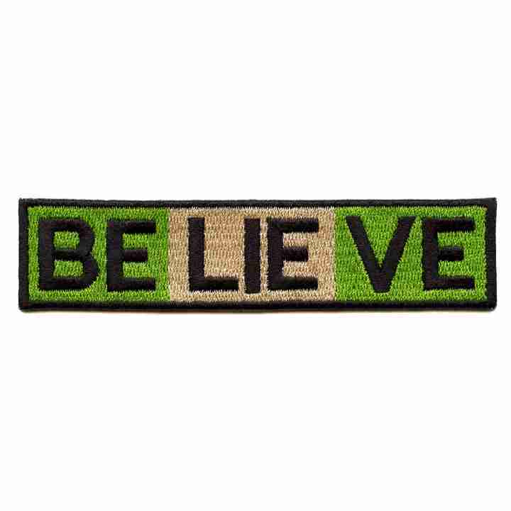 BeLIEve God Of Mischief Marvel Patch