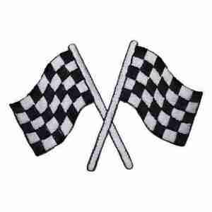 CHECKERED FLAGS sports patch