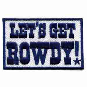 Dallas Football Team Parody Lets Get Rowdy nfl patches