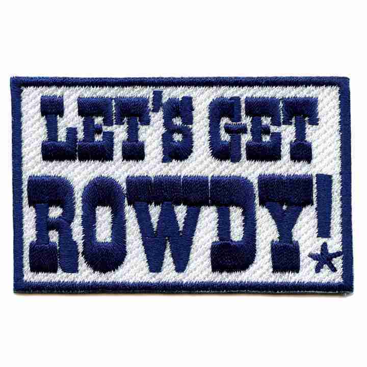 Dallas Football Team Parody Lets Get Rowdy nfl patches