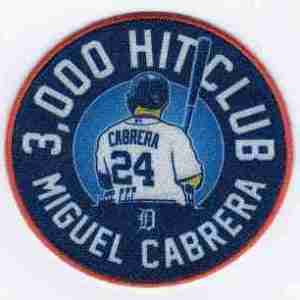 Miguel Cabrera 3000 Hit Club Baseball