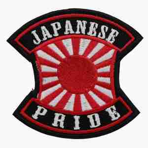 NC PATCHES JAPANESE PRIDE EMBROIDERED BIKER PATCH