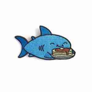 Pancake Shark cute Patches
