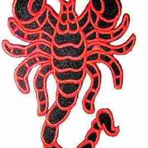 Red Scorpion Backpack Patches