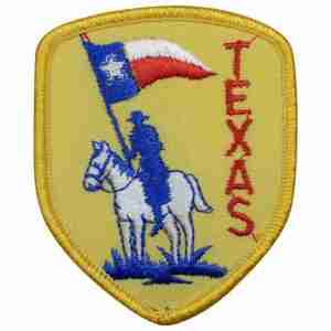 VINTAGE TEXAS COWBOY HAT PATCHES