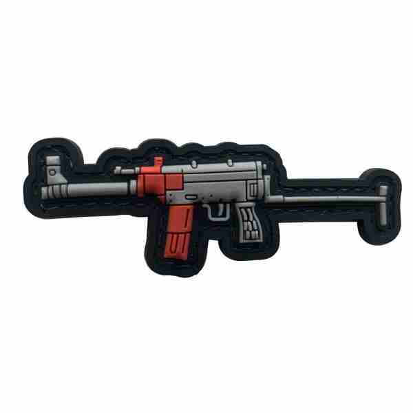 assault rifle gun pvc patch