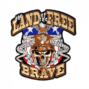 custom the land free military patch