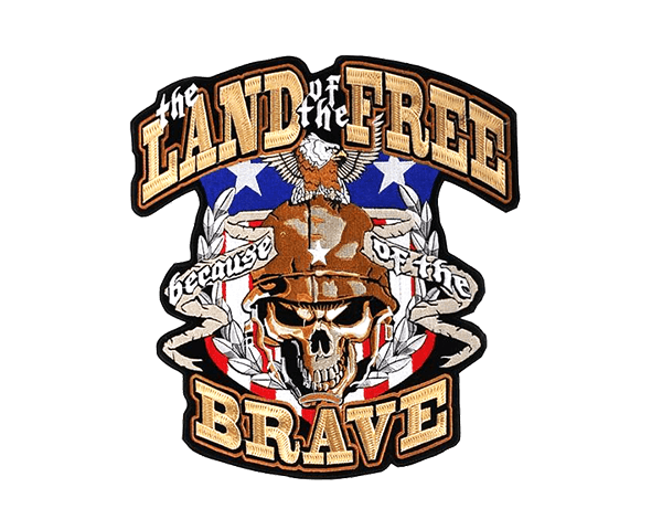 custom the land free military patch