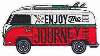 enjoy the journey backpack patch