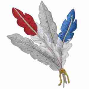 feather cowboy hat patches