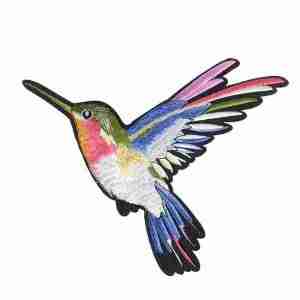 hummingbird sew on patches