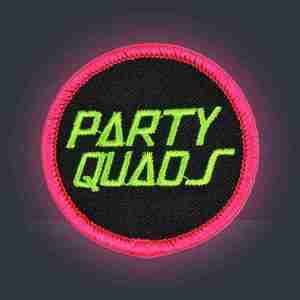 party quads iron on patches