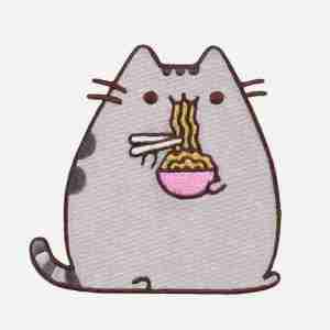 pusheen ramen cute patches