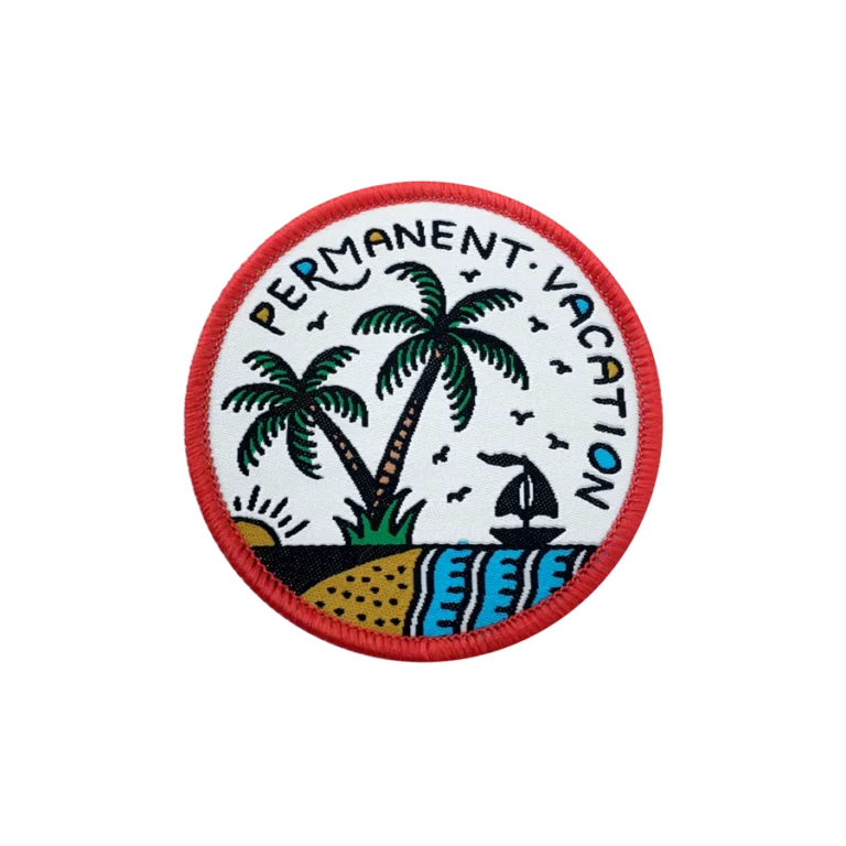 vacation woven patches