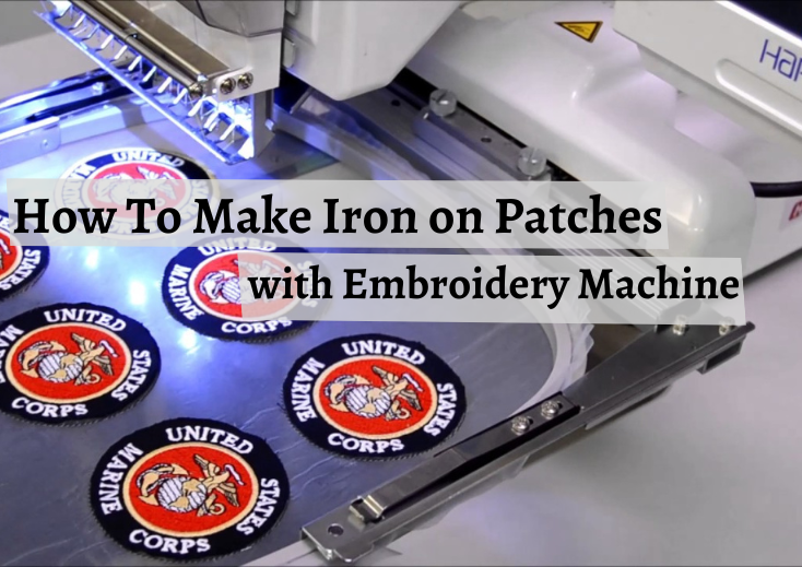 how to make iron on patches with embroidery machine